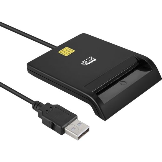 Picture of Adesso Smart Card Reader - Contact - Cable - USB 2.0 - TAA Compliant