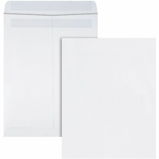 Picture of Quality Park Redi-Seal Catalog Envelopes, 9 1/2in x 12 1/2in, Self-Sealing, White, Box Of 100