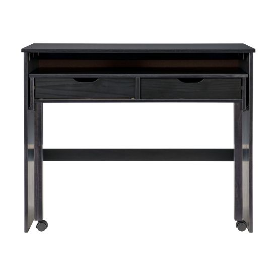 Picture of Linon Casimer 43inW Extendable Console Writing Desk, Black