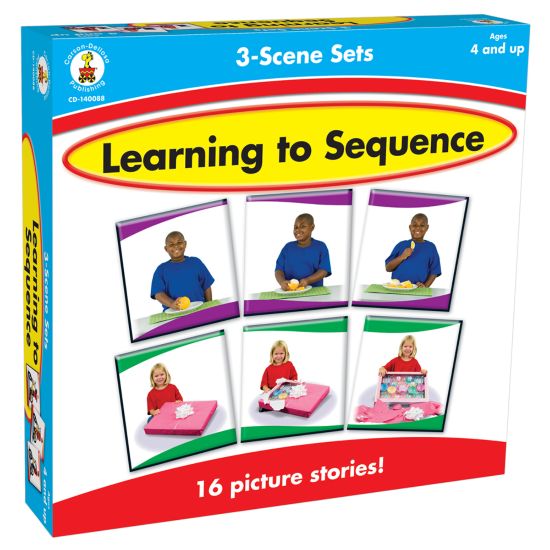 Picture of Carson-Dellosa Early Childhood Games: Learning To Sequence: 3 Scenes