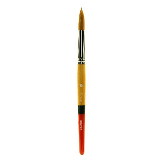 Picture of Princeton Snap Paint Brush, Series 9650, Size 16, Round, Golden Taklon, Synthetic, Multicolor