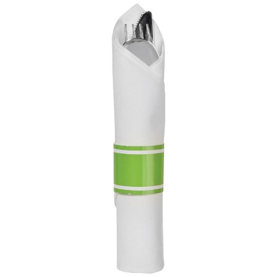 Picture of Amscan Premium Rolled Cutlery, Kiwi Green, 10 Rolls Per Pack, Case Of 2 Packs