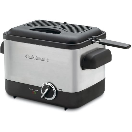 Picture of Cuisinart Compact Deep Fryer, 7-11/16inH x 8-1/8inW x 11-1/4inD, Silver