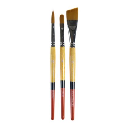 Picture of Princeton Snap Paint Brush Set, Set 1, Assorted Bristles, Synthetic, Brown