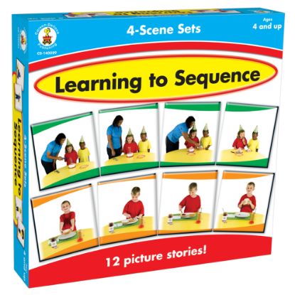 Picture of Carson-Dellosa Early Childhood Games: Learning To Sequence: 4 Scenes