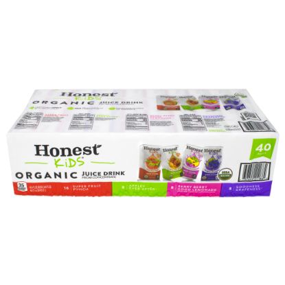 Picture of Honest Kids Organic Fruit Juice Drink Boxes Variety Pack, 6 Oz, Pack Of 40 Boxes