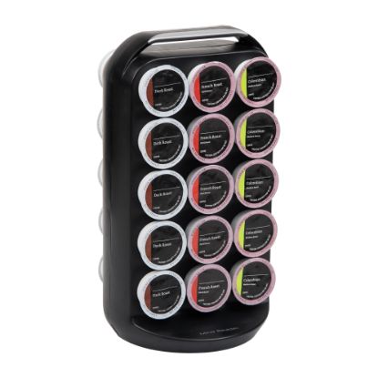 Picture of Mind Reader Single Serve Coffee Pod Storage Carousel, 12-1/2inH x 6-3/4inW x 6-1/4inL , Black