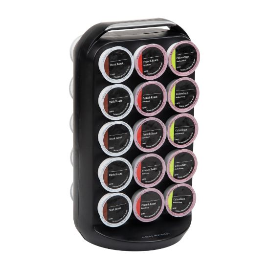 Picture of Mind Reader Single Serve Coffee Pod Storage Carousel, 12-1/2inH x 6-3/4inW x 6-1/4inL , Black