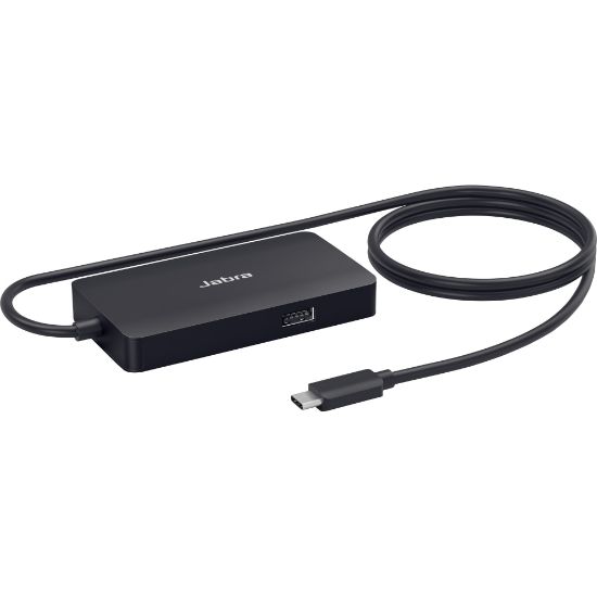 Picture of Jabra PanaCast USB Hub USB-C - for Camera/Speakerphone/Computer - USB Type C - 4 x USB Ports - USB Type-C - Network (RJ-45) - HDMI - VGA - Wired