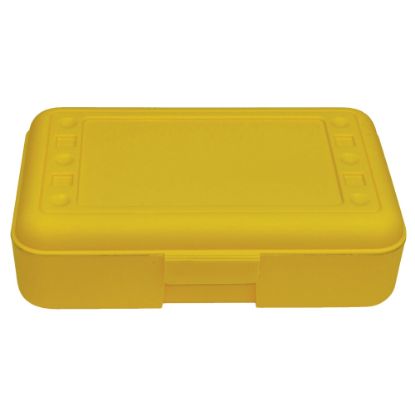 Picture of Romanoff Products Pencil Boxes, 8 1/2inH x 5 1/2inW x 2 1/2inD, Yellow, Pack Of 12