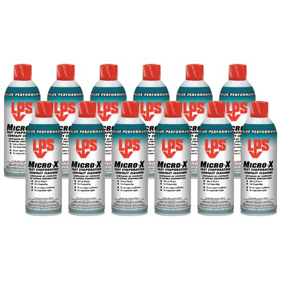 Picture of Micro-X Fast Evaporating Aerosol Contact Cleaner, 11 Oz Can, Case Of 12