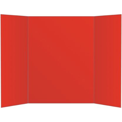 Picture of Office Depot Brand 2-Ply Tri-Fold Project Board, 36in x 48in, Red