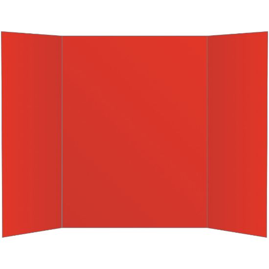 Picture of Office Depot Brand 2-Ply Tri-Fold Project Board, 36in x 48in, Red