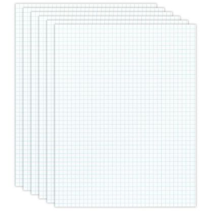 Picture of Office Depot Brand Quadrille Pads, 4 x 4 Squares/Inch, 50 Sheets, White, Pack Of 6