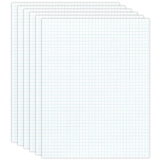 Picture of Office Depot Brand Quadrille Pads, 4 x 4 Squares/Inch, 50 Sheets, White, Pack Of 6