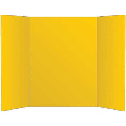 Picture of Office Depot Brand 2-Ply Tri-Fold Project Board, 36in x 48in, Yellow