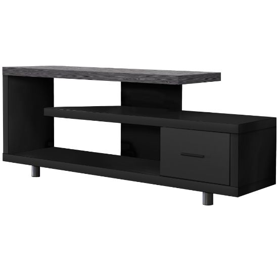 Picture of Monarch Specialties Leo TV Stand, 24inH x 60inW x 15-3/4inD, Black