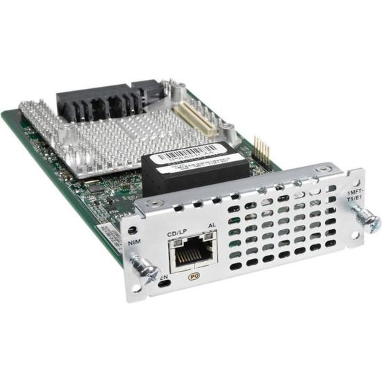 Picture of Cisco 1 port Multi-flex Trunk Voice/Clear-channel Data T1/E1 Module - For Voice, Wide Area Network - 1 x T1/E1 Network