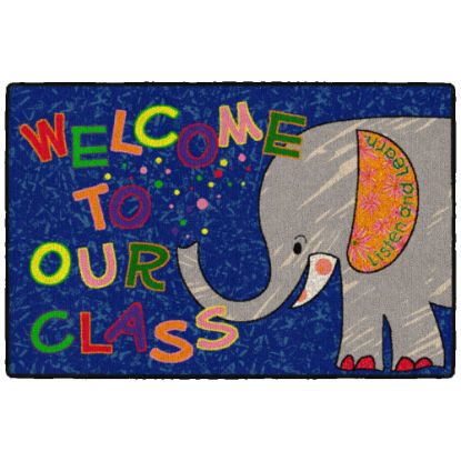 Picture of Flagship Carpets Welcome To Our Class Elephant Mat, 2ftH x 3ftW