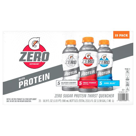 Picture of Gatorade Zero Variety Pack, 16.9 Oz, Pack Of 15 Bottles