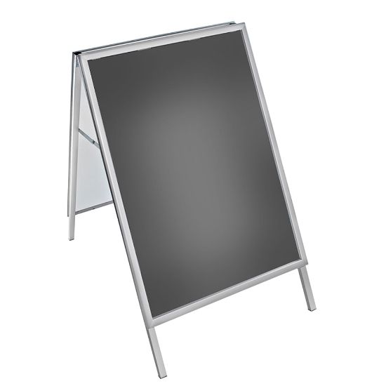 Picture of Azar Displays Steel A-Board Sign Holder With Snap Frame, 40in x 30in, Silver