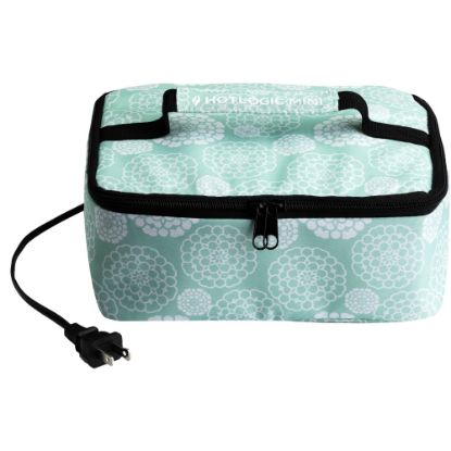 Picture of HOTLOGIC Portable Personal Mini Oven, Aqua Floral