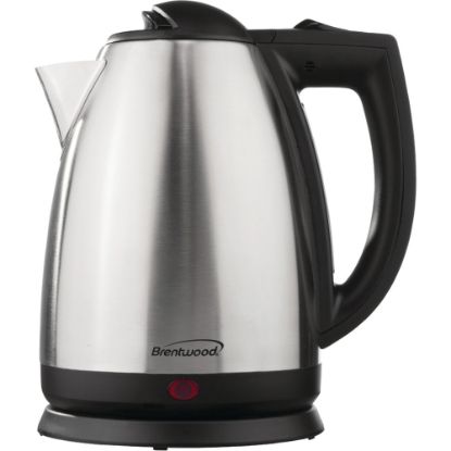 Picture of Brentwood Cordless Tea Kettle, 2 Liter, 1,000W, Stainless Steel