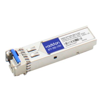 Picture of AddOn Netgear Compatible BX SFP+ Transceiver - SFP+ transceiver module (equivalent to: Netgear AXM-SFP10G-BX-U) - 10 GigE - 10GBase-BX - LC single-mode - up to 6.2 miles - 1270 (TX) / 1330 (RX) nm