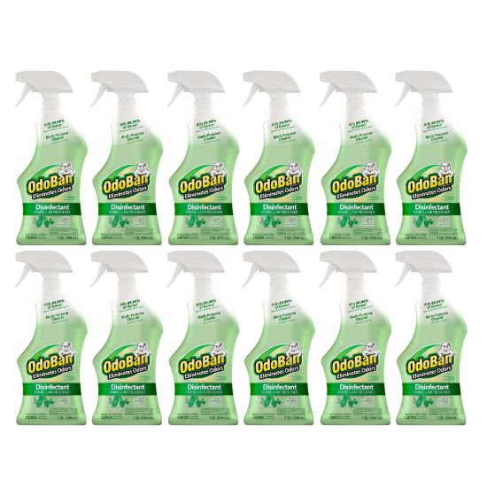 Picture of OdoBan Odor Eliminator Disinfectant Spray, Original Eucalyptus Scent, 32 Oz Bottle, Case Of 12