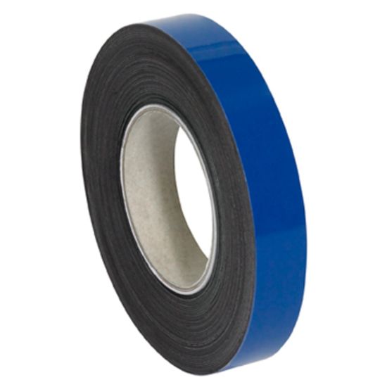 Picture of Partners Brand Blue Warehouse Labels, LH127, Magnetic Rolls 1in x 50ft, 1 Roll