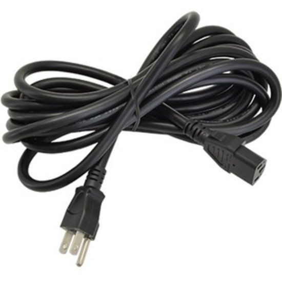 Picture of Ergotron 10-ft. Power Cord - For Workstation - 125 V AC / 10 A - Black - 10 ft Cord Length - NEMA 5-15P / IEC 60320 C13