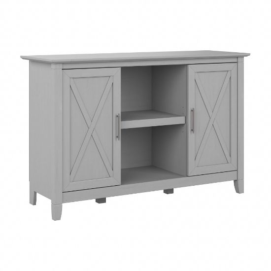 Picture of Bush Furniture Key West 47inW Accent Cabinet With Doors, Cape Cod Gray, Standard Delivery