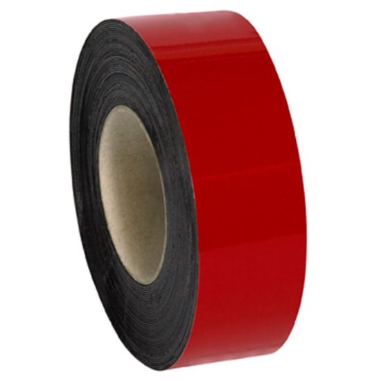 Picture of Partners Brand Red Warehouse Labels, LH129, Magnetic Rolls 2in x 50ft, 1 Roll