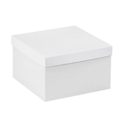 Picture of Partners Brand White Deluxe Gift Box Bottoms 10in x 10in x 6in, Case of 50