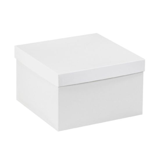 Picture of Partners Brand White Deluxe Gift Box Bottoms 10in x 10in x 6in, Case of 50