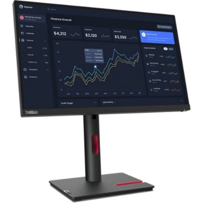 Picture of Lenovo ThinkVision T23i-30 23in Class Full HD LCD Monitor - 16:9 - Raven Black - 23in Viewable - In-plane Switching (IPS) Technology - WLED Backlight - 1920 x 1080 - 16.7 Million Colors - 250 Nit - 4 ms - 60 Hz Refresh Rate - HDMI - VGA - DisplayPort