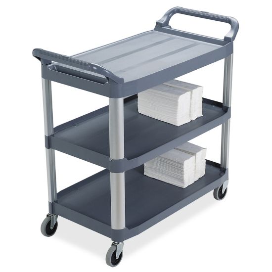 Picture of Rubbermaid Xtra Utility Cart, 37 4/5inH x 40 3/5inW x 20inD, Gray