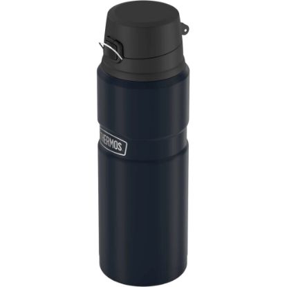 Picture of Thermos Stainless King Drink Bottle 24Oz - Vacuum - Midnight Blue, Matte Blue, Blue