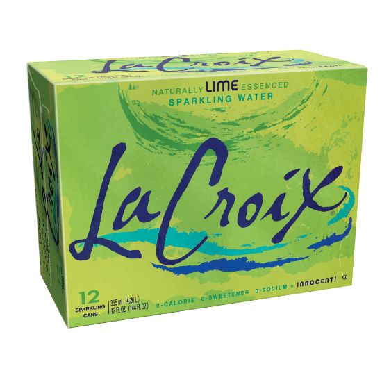 Picture of LaCroix Core Sparkling Water with Natural Lime Flavor, 12 Oz, Case of 12 Cans