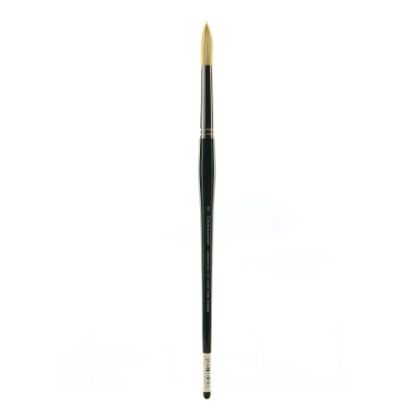 Picture of Grumbacher Gainsborough Oil And Acrylic Paint Brush, Size 12, Round Bristle, Hog Hair, Black