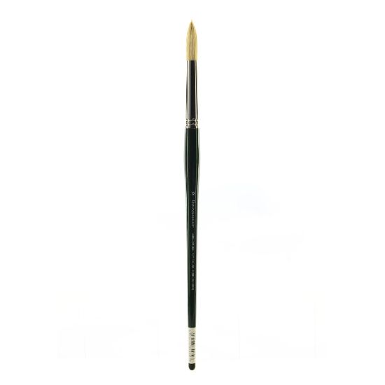 Picture of Grumbacher Gainsborough Oil And Acrylic Paint Brush, Size 12, Round Bristle, Hog Hair, Black