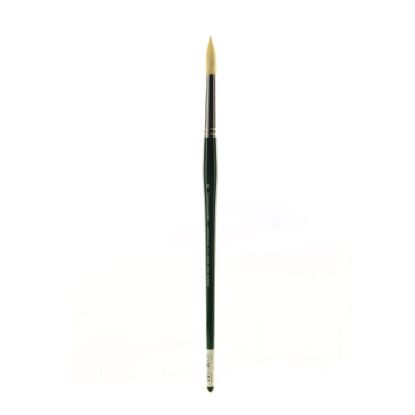 Picture of Grumbacher Gainsborough Oil And Acrylic Paint Brush, Size 10, Round Bristle, Hog Hair, Black