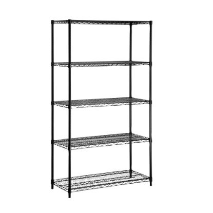 Picture of Honey-Can-Do Urban Steel Adjustable Industrial Shelving Unit, 5-Tier, Black