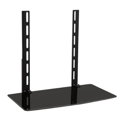 Picture of Mount-It! MI-8401 Wall Mount A/V Component Shelf, 16-5/8inH x 18inW x 9-13/16inD, Black