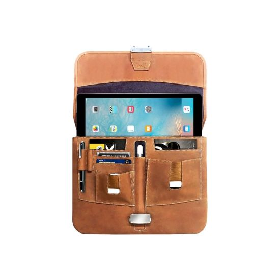 Picture of MacCase Premium - Briefcase for tablet / notebook - leather - vintage - 13in - for Apple 12.9-inch iPad Pro (1st generation, 2nd generation, 3rd generation, 4th generation, 5th generation)