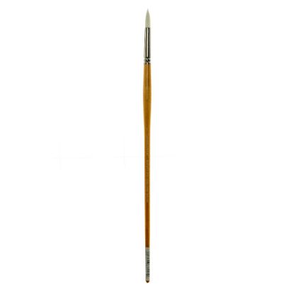 Picture of Grumbacher Bristlette Paint Brush, Size 5, Round Bristle, Synthetic, Brown