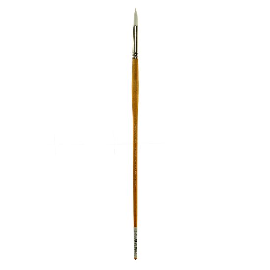 Picture of Grumbacher Bristlette Paint Brush, Size 5, Round Bristle, Synthetic, Brown