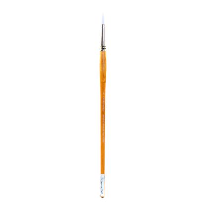 Picture of Grumbacher Bristlette Paint Brush, Size 6, Round Bristle, Synthetic, Brown