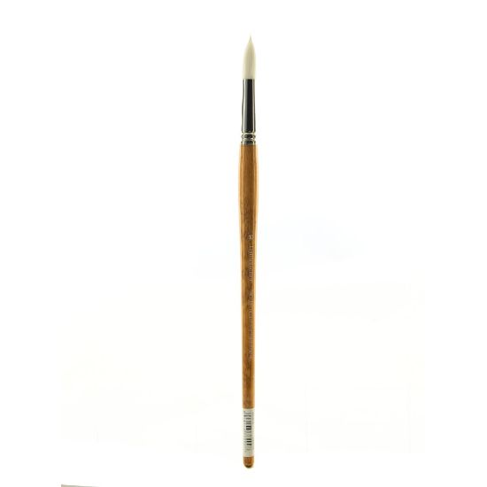 Picture of Grumbacher Bristlette Paint Brush, Size 10, Round Bristle, Synthetic, Brown