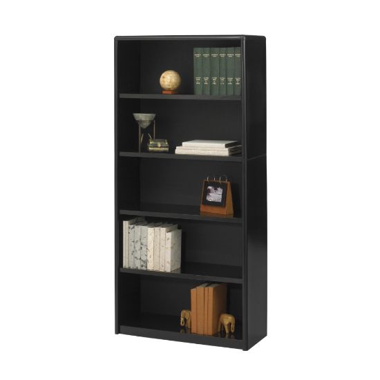 Picture of Safco Value Mate Steel Modular Shelving Bookcase, 5 Shelves, 67inH x 31-3/4inW x 13-1/2inD, Black